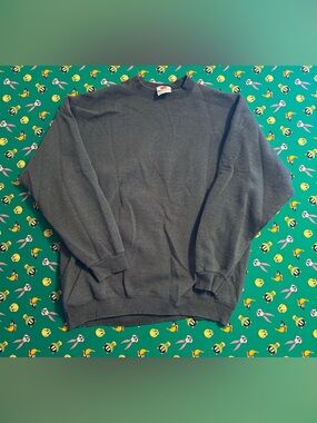 Men's Dark Gray Crewneck Sweatshirt - Classic Everyday Pullover